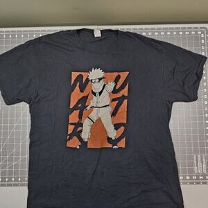 Vintage Naruto Tshirt XL Shippuden Uzumaki 2002 Anime Manga Y2K Streetwear Ninja